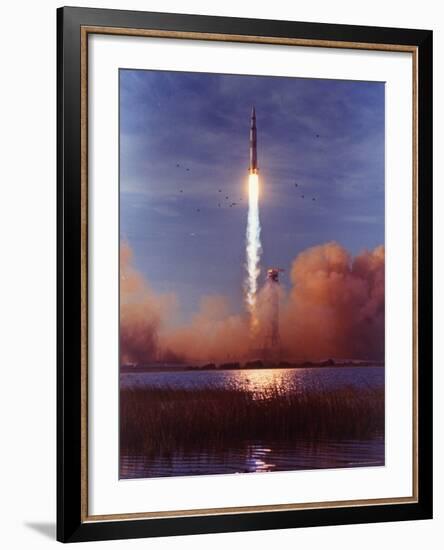 Liftoff of Apollo 8-Ralph Morse-Framed Photographic Print