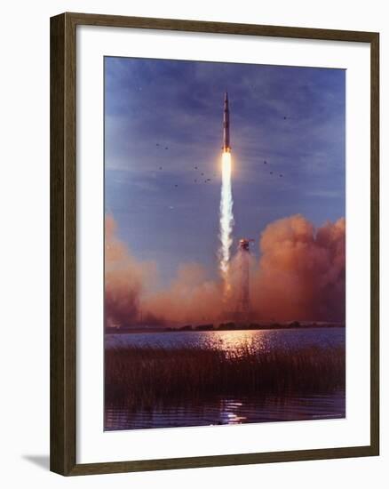 Liftoff of Apollo 8-Ralph Morse-Framed Photographic Print