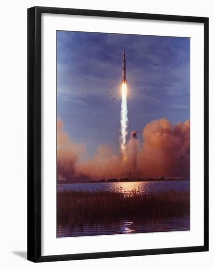 Liftoff of Apollo 8-Ralph Morse-Framed Photographic Print