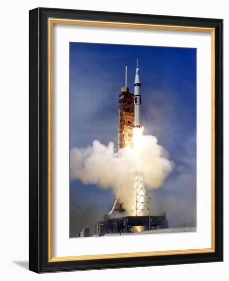 Liftoff of the Saturn IB Launch Vehicle-Stocktrek Images-Framed Photographic Print