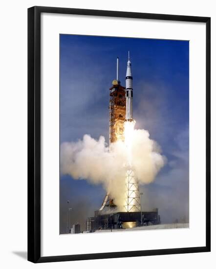 Liftoff of the Saturn IB Launch Vehicle-Stocktrek Images-Framed Photographic Print