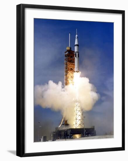 Liftoff of the Saturn IB Launch Vehicle-Stocktrek Images-Framed Photographic Print