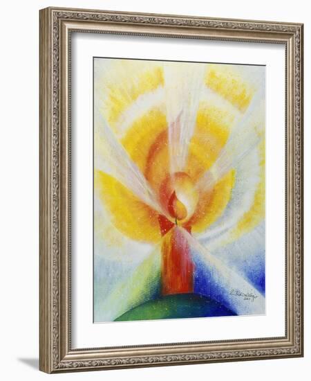 Light and Burning Candle, 2001-Annette Bartusch-Goger-Framed Giclee Print