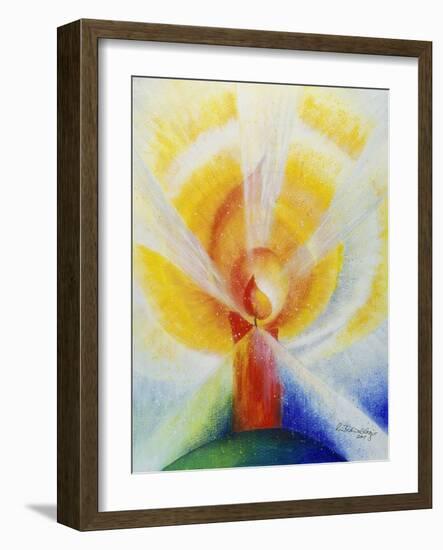 Light and Burning Candle, 2001-Annette Bartusch-Goger-Framed Giclee Print