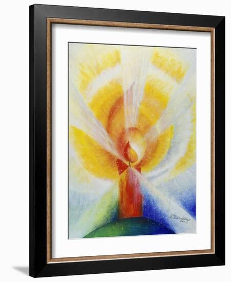 Light and Burning Candle, 2001-Annette Bartusch-Goger-Framed Giclee Print