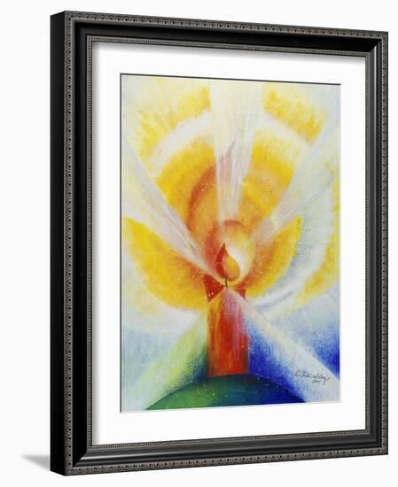 Light and Burning Candle, 2001-Annette Bartusch-Goger-Framed Giclee Print