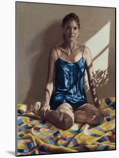 Light and Shadows and a Seated Woman, c.1997-Helen J. Vaughn-Mounted Giclee Print