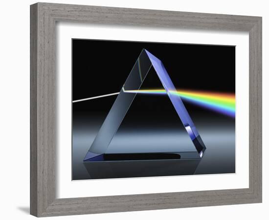 Light Beam Through Glass Prism-Matthias Kulka-Framed Giclee Print