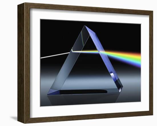 Light Beam Through Glass Prism-Matthias Kulka-Framed Giclee Print