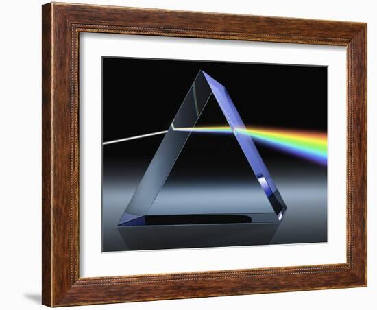 Light Beam Through Glass Prism-Matthias Kulka-Framed Giclee Print