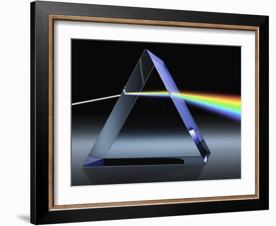 Light Beam Through Glass Prism-Matthias Kulka-Framed Giclee Print