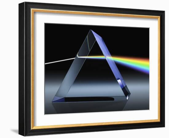 Light Beam Through Glass Prism-Matthias Kulka-Framed Giclee Print