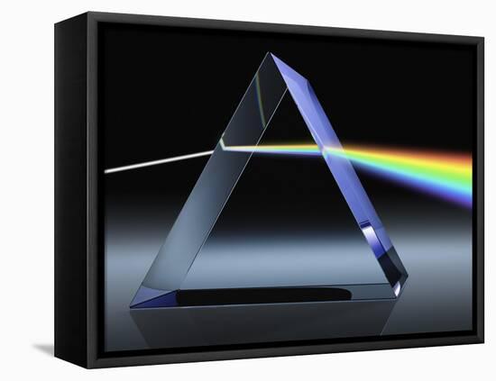 Light Beam Through Glass Prism-Matthias Kulka-Framed Premier Image Canvas