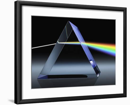 Light Beam Through Glass Prism-Matthias Kulka-Framed Giclee Print