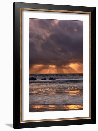 Light Beams at Big Sur-Vincent James-Framed Photographic Print