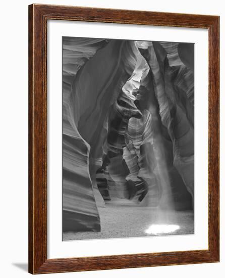 Light Beams Down into Upper Antelope Canyon on the Navajo Reservation Near Page, Arizona, Usa-Chuck Haney-Framed Photographic Print