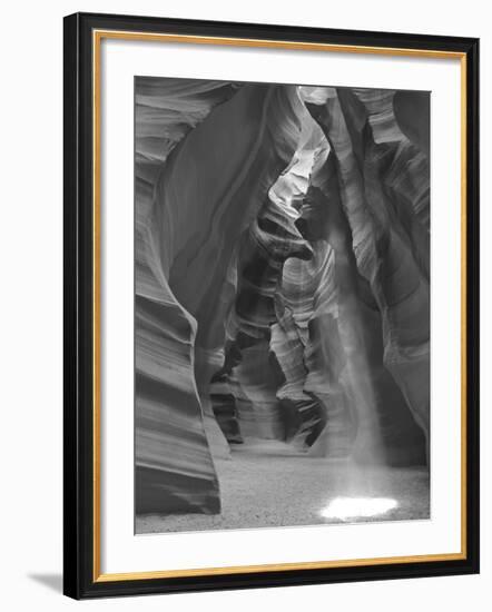 Light Beams Down into Upper Antelope Canyon on the Navajo Reservation Near Page, Arizona, Usa-Chuck Haney-Framed Photographic Print