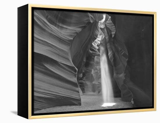 Light Beams Down into Upper Antelope Canyon on the Navajo Reservation Near Page, Arizona, Usa-Chuck Haney-Framed Premier Image Canvas