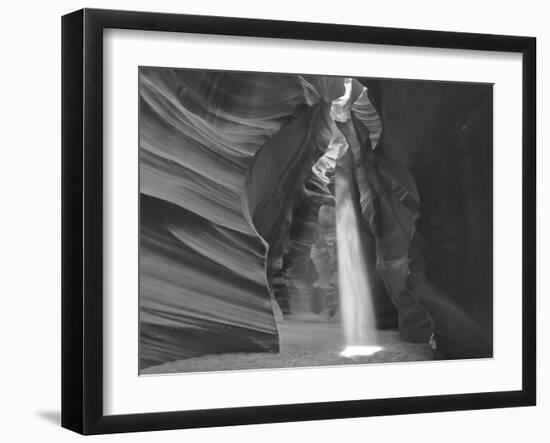 Light Beams Down into Upper Antelope Canyon on the Navajo Reservation Near Page, Arizona, Usa-Chuck Haney-Framed Photographic Print