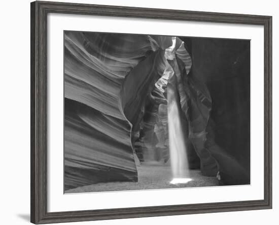 Light Beams Down into Upper Antelope Canyon on the Navajo Reservation Near Page, Arizona, Usa-Chuck Haney-Framed Photographic Print