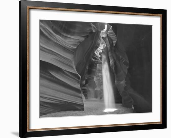 Light Beams Down into Upper Antelope Canyon on the Navajo Reservation Near Page, Arizona, Usa-Chuck Haney-Framed Photographic Print