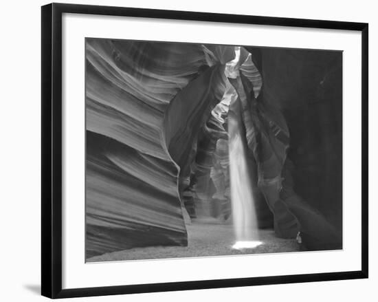 Light Beams Down into Upper Antelope Canyon on the Navajo Reservation Near Page, Arizona, Usa-Chuck Haney-Framed Photographic Print