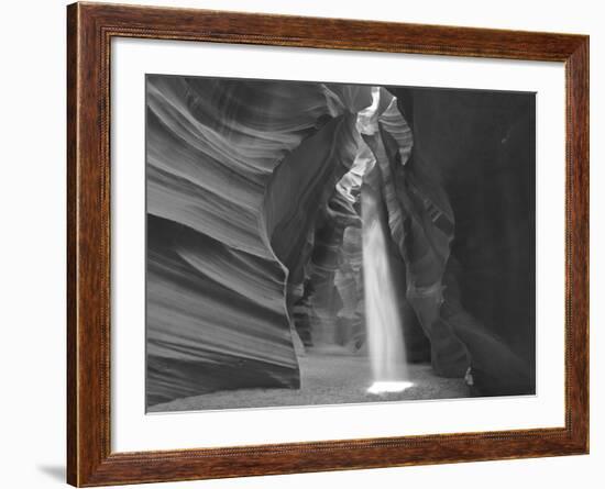 Light Beams Down into Upper Antelope Canyon on the Navajo Reservation Near Page, Arizona, Usa-Chuck Haney-Framed Photographic Print