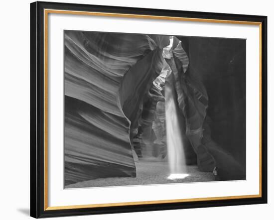 Light Beams Down into Upper Antelope Canyon on the Navajo Reservation Near Page, Arizona, Usa-Chuck Haney-Framed Photographic Print