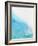 Light Blue Abstract Watercolor I-Hallie Clausen-Framed Art Print