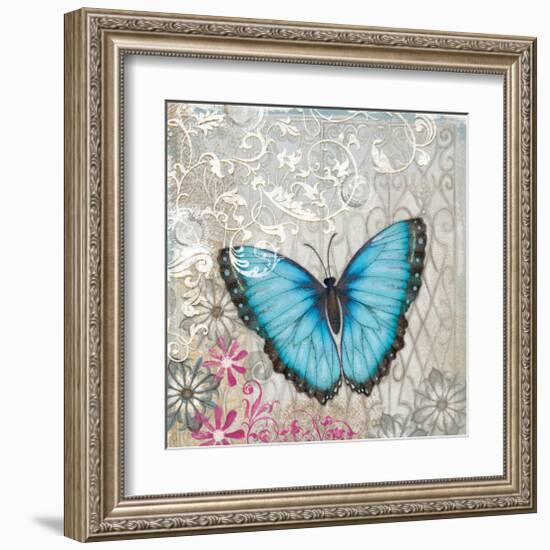 Light Blue Butterfly-Alan Hopfensperger-Framed Art Print