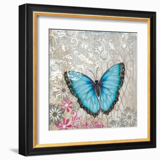 Light Blue Butterfly-Alan Hopfensperger-Framed Art Print