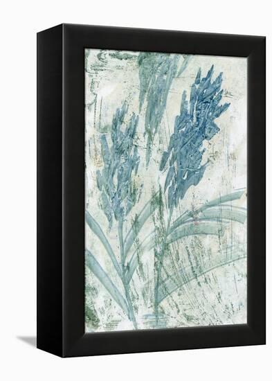 Light Blue Flowers, 2022 (Oil on Paper)-Marina Falco-Framed Premier Image Canvas