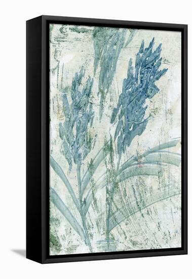 Light Blue Flowers, 2022 (Oil on Paper)-Marina Falco-Framed Premier Image Canvas