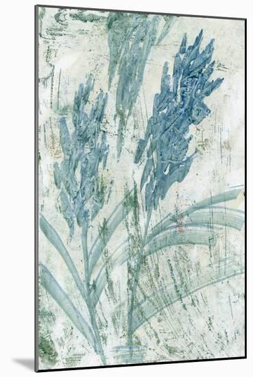 Light Blue Flowers, 2022 (Oil on Paper)-Marina Falco-Mounted Giclee Print