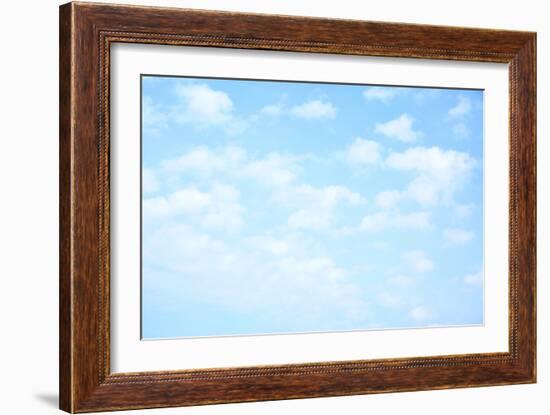 Light Blue Sky with Clouds, May Be Used as Background-Zoom-zoom-Framed Photographic Print