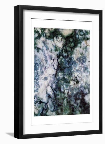 Light Blue Smog Abstract-Milli Villa-Framed Art Print