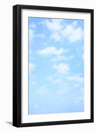 Light Blue Spring Sky with Clouds, May Be Used as Background-Zoom-zoom-Framed Photographic Print