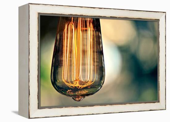 Light Bulb Closeup-null-Framed Stretched Canvas