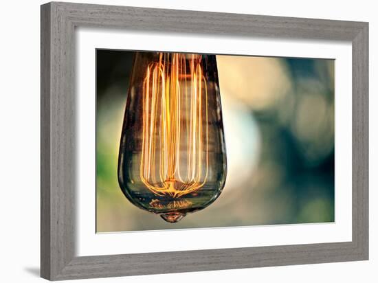 Light Bulb Closeup-null-Framed Photo