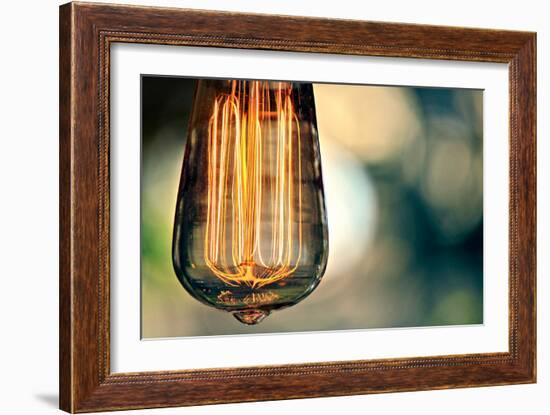 Light Bulb Closeup-null-Framed Photo