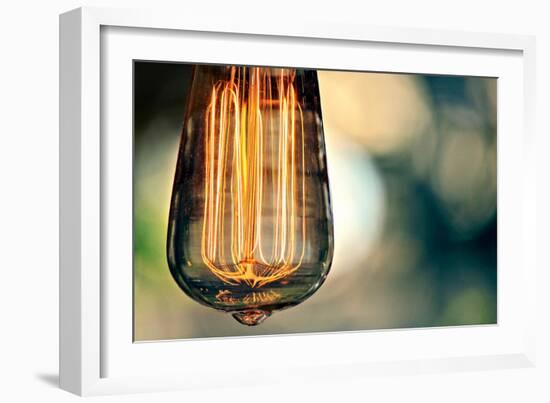 Light Bulb Closeup-null-Framed Photo