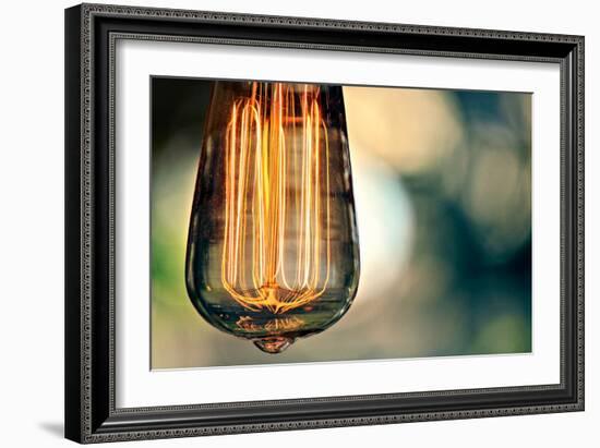 Light Bulb Closeup-null-Framed Photo