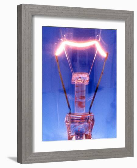 Light Bulb Filament-Victor De Schwanberg-Framed Photographic Print