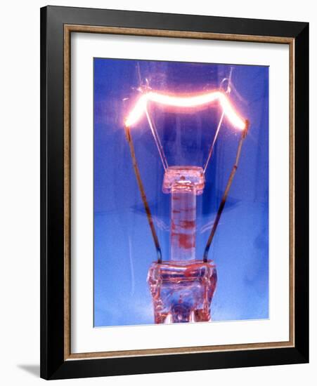 Light Bulb Filament-Victor De Schwanberg-Framed Photographic Print