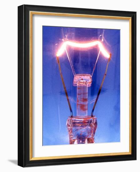 Light Bulb Filament-Victor De Schwanberg-Framed Photographic Print