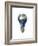 Light Bulb with Planet Earth Inside Glass, Africa and Europe View-null-Framed Premium Giclee Print