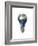 Light Bulb with Planet Earth Inside Glass, Africa and Europe View-null-Framed Premium Giclee Print