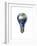 Light Bulb with Planet Earth Inside Glass, Africa and Europe View-null-Framed Premium Giclee Print