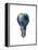 Light Bulb with Planet Earth Inside Glass, Americas View-null-Framed Stretched Canvas