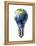 Light Bulb with Planet Earth Inside Glass, Asia View-null-Framed Stretched Canvas